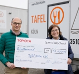 Toyota Deutschland spendet 10.000 EURO an die Kölner Tafel