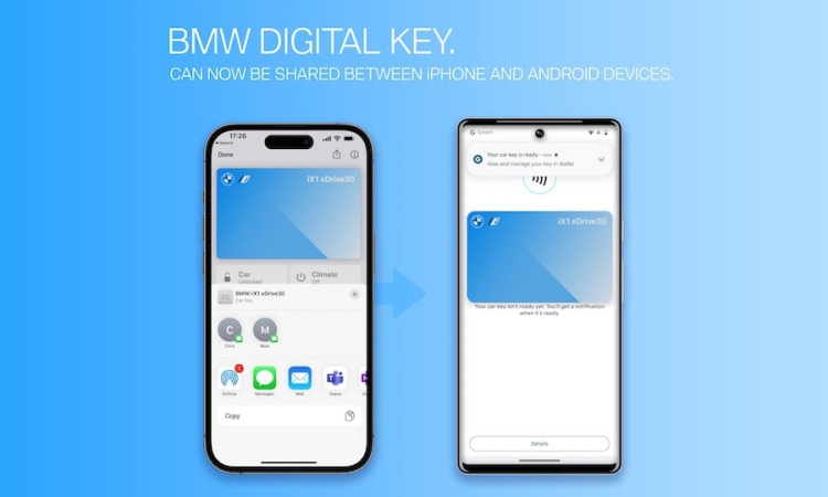 Mehr Flexibilität: BMW Digital Key kann zwischen iPhone und Android Geräten geteilt werden