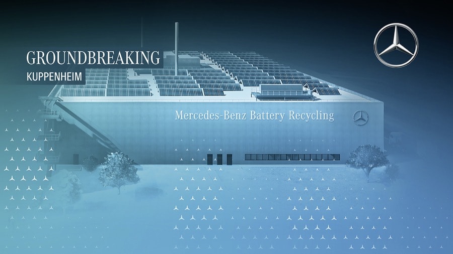 Mercedes-Benz legt Grundstein für nachhaltige Batterie-Recyclingfabrik im süddeutschen Kuppenheim