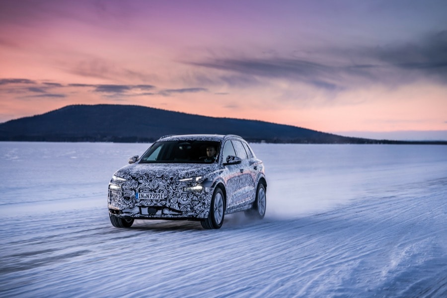 Auf Herz und Nieren: Audi testet den seriennahen Prototyp des Q6 e-tron im hohen Norden