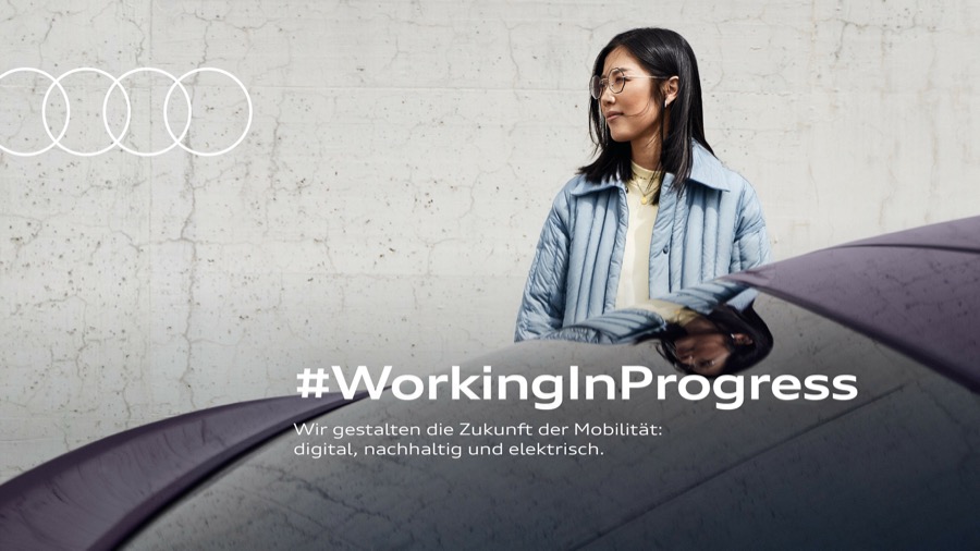 #WorkingInProgress: Audi zeigt mit neuer Arbeitgeberkampagne, was Vorsprung ausmacht